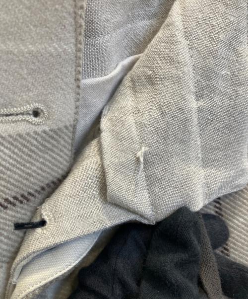 SUS-SOUS（シュス）SUS-SOUS (シュス) trousers ceremony グレー×ベージュ サイズ:5の古着・服飾アイテム