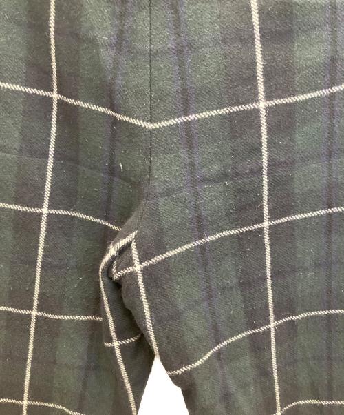 SUS-SOUS（シュス）SUS-SOUS (シュス) trousers ceremony グリーン×ネイビー サイズ:7の古着・服飾アイテム