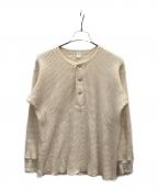 Taiga Takahashiタイガ タカハシ）の古着「ヘンリーネックカットソー」｜ベージュ