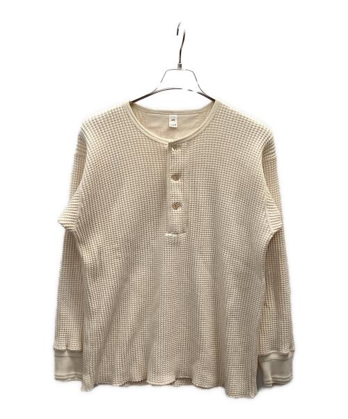 Taiga Takahashi（タイガ タカハシ）Taiga Takahashi (タイガ タカハシ) ヘンリーネックカットソー ベージュ サイズ:38の古着・服飾アイテム