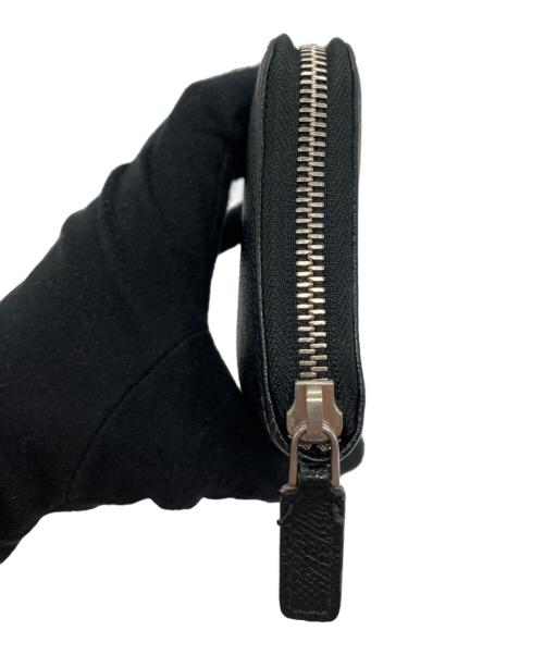 BVLGARI（ブルガリ）BVLGARI (ブルガリ) ラウンドファスナー財布 ブラックの古着・服飾アイテム