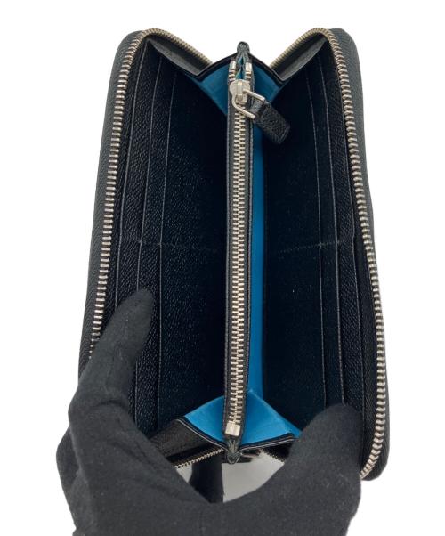 BVLGARI（ブルガリ）BVLGARI (ブルガリ) ラウンドファスナー財布 ブラックの古着・服飾アイテム