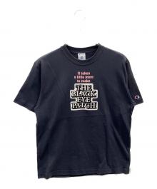 Champion×BlackEyePatch（チャンピオン×ブラックアイパッチ）の古着「半袖カットソー」｜ネイビー