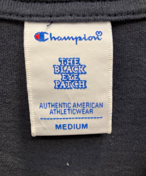 Champion（チャンピオン）Champion (チャンピオン) BlackEyePatch (ブラックアイパッチ) 半袖カットソー ネイビー サイズ:Мの古着・服飾アイテム