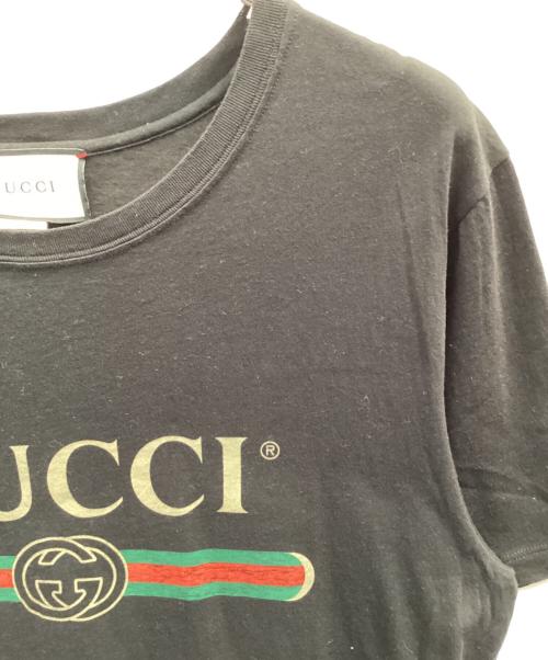 GUCCI（グッチ）GUCCI (グッチ) 半袖カットソー ブラック サイズ:Мの古着・服飾アイテム