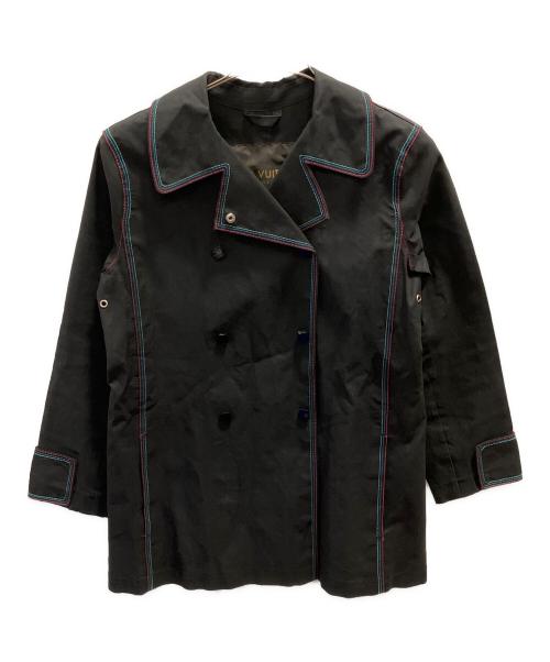 LOUIS VUITTON（ルイ ヴィトン）LOUIS VUITTON (ルイ ヴィトン) ゴム引きコート ブラック サイズ:36の古着・服飾アイテム