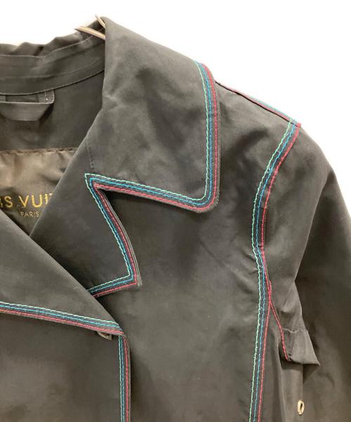 LOUIS VUITTON（ルイ ヴィトン）LOUIS VUITTON (ルイ ヴィトン) ゴム引きコート ブラック サイズ:36の古着・服飾アイテム