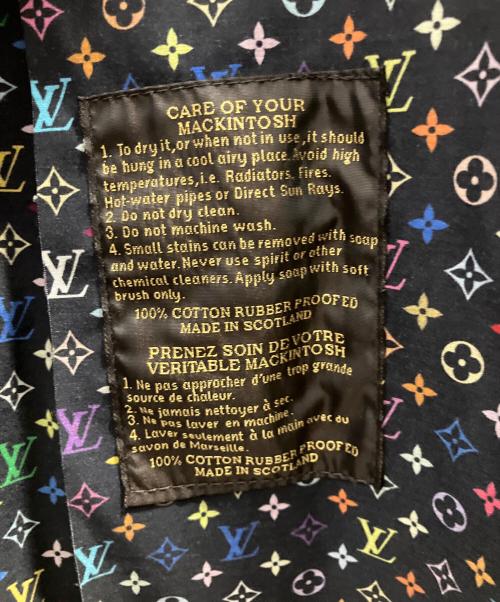 LOUIS VUITTON（ルイ ヴィトン）LOUIS VUITTON (ルイ ヴィトン) ゴム引きコート ブラック サイズ:36の古着・服飾アイテム