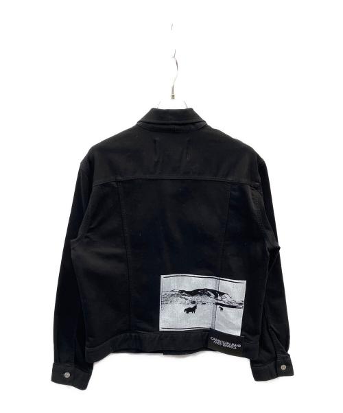 Calvin Klein×Andy Warhol（カルバンクライン×アンディ・ウォーホル）Calvin Klein×Andy Warhol (カルバンクライン×アンディ・ウォーホル) デニムジャケット ブラック サイズ:Ｌの古着・服飾アイテム