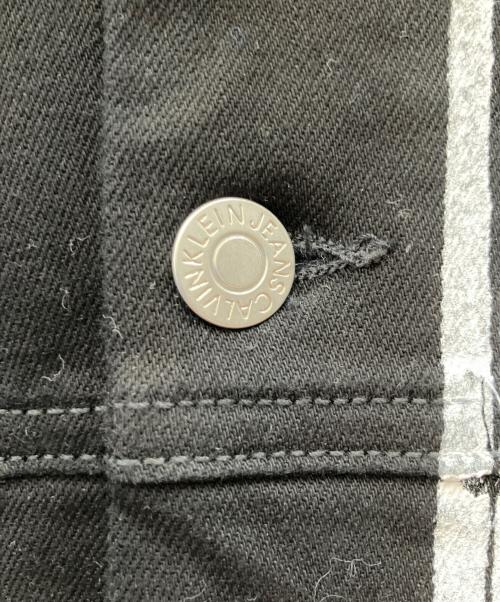 Calvin Klein×Andy Warhol（カルバンクライン×アンディ・ウォーホル）Calvin Klein×Andy Warhol (カルバンクライン×アンディ・ウォーホル) デニムジャケット ブラック サイズ:Ｌの古着・服飾アイテム