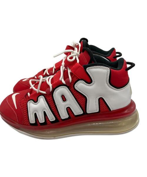 NIKE（ナイキ）NIKE (ナイキ) AIR MORE UP TEMPO720 レッド×ホワイト サイズ:27の古着・服飾アイテム