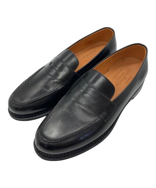 Jalan Sriwijaya（ジャランスリウァヤ）Jalan Sriwijaya (ジャランスリウァヤ) コインローファー　GARUDA ブラック サイズ:SIZE 26.5cmの古着・服飾アイテム