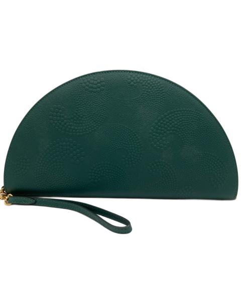 TIFFANY & Co.（ティファニー）TIFFANY & Co. (ティファニー) ハーフムーンウォレット グリーンの古着・服飾アイテム