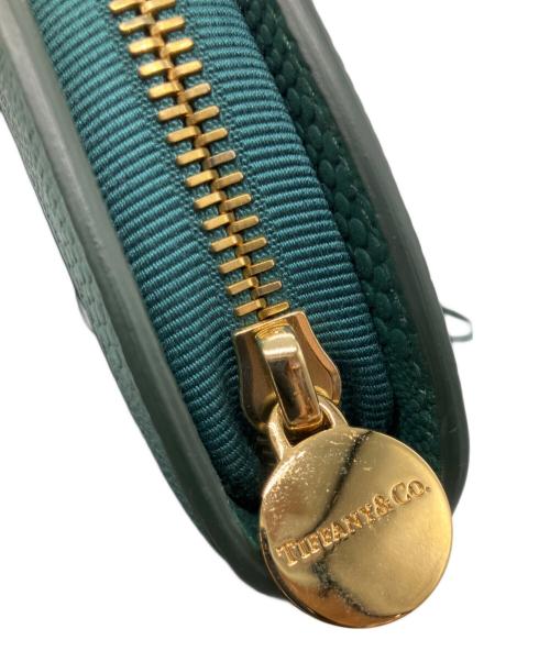 TIFFANY & Co.（ティファニー）TIFFANY & Co. (ティファニー) ハーフムーンウォレット グリーンの古着・服飾アイテム