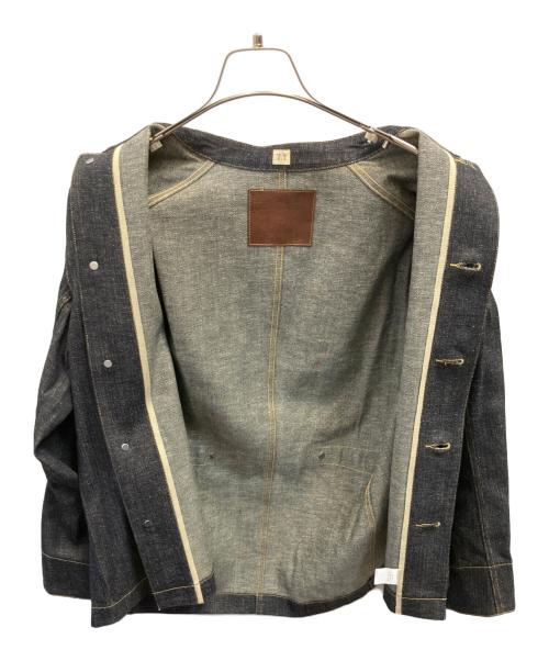 Taiga Takahashi（タイガ タカハシ）Taiga Takahashi (タイガ タカハシ) STAND COLLAR DENIM JACKET インディゴ サイズ:36の古着・服飾アイテム