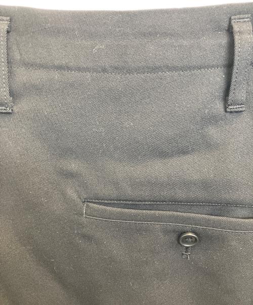 Yohji Yamamoto pour homme（ヨウジヤマモト プールオム）Yohji Yamamoto pour homme (ヨウジヤマモト プールオム) WOOL GABARDINE TAB WIDE PANTS ブラック サイズ:3の古着・服飾アイテム