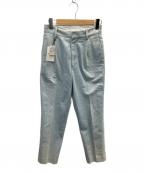 MADISON BLUEマディソンブルー）の古着「ハイウェストデニムパンツ」｜スカイブルー