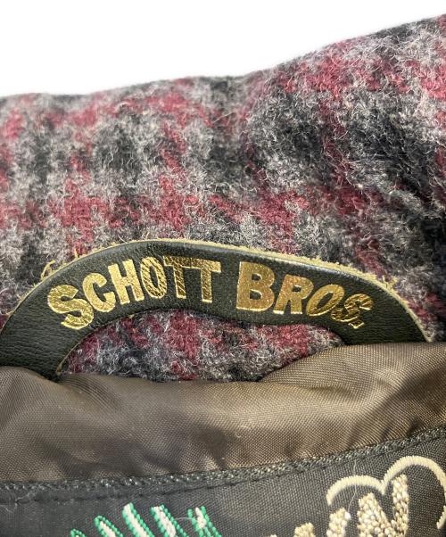 Schott（ショット）Schott (ショット) ダウンベスト ブラウン サイズ:SIZE Sの古着・服飾アイテム