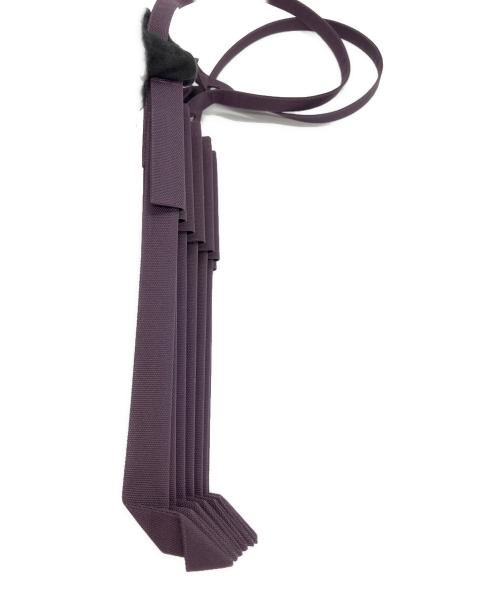 me ISSEY MIYAKE（ミーイッセイ ミヤケ）me ISSEY MIYAKE (ミーイッセイ ミヤケ) プリーツショルダーバッグ パープルの古着・服飾アイテム