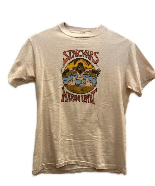 Hanes（ヘインズ）Hanes (ヘインズ) 半袖カットソー ベージュ サイズ:Ｍの古着・服飾アイテム