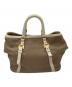 PRADA (プラダ) ロゴジャガード2WAYバッグ ベージュ：20000円