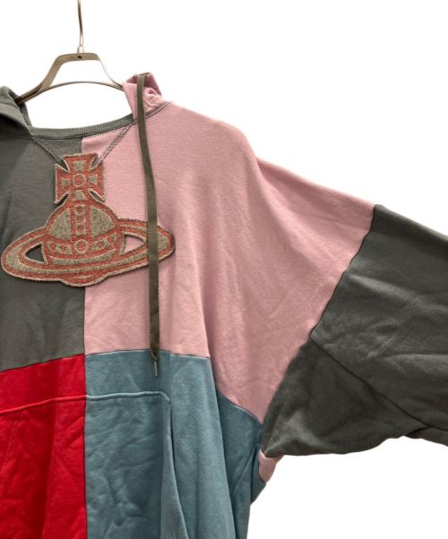Vivienne Westwood RED LABEL（ヴィヴィアンウエストウッドレッドレーベル）Vivienne Westwood RED LABEL (ヴィヴィアンウエストウッドレッドレーベル) パッチワークオーバーサイズパーカー マルチカラー サイズ:Мの古着・服飾アイテム