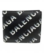 BALENCIAGAバレンシアガ）の古着「2つ折り財布」｜ブラック×ホワイト