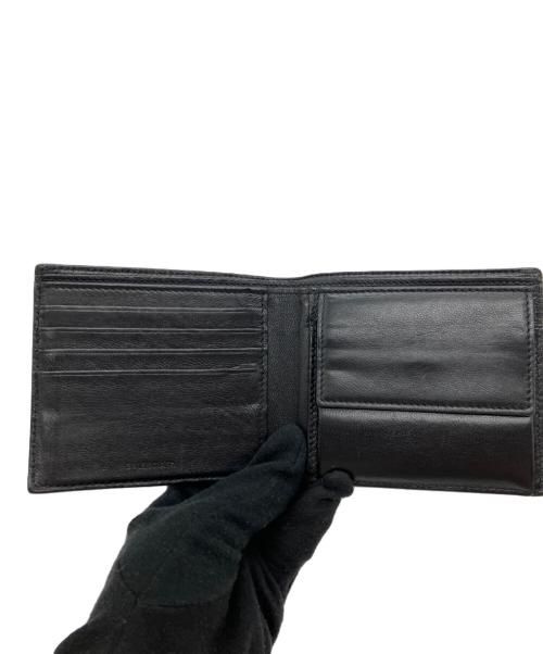 BALENCIAGA（バレンシアガ）BALENCIAGA (バレンシアガ) 2つ折り財布 ブラック×ホワイトの古着・服飾アイテム