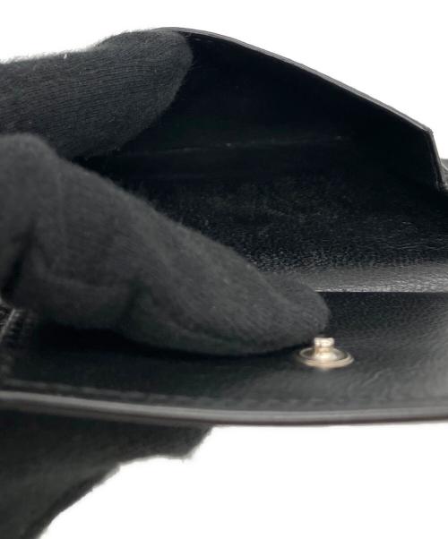 BALENCIAGA（バレンシアガ）BALENCIAGA (バレンシアガ) 2つ折り財布 ブラック×ホワイトの古着・服飾アイテム