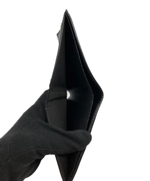 BALENCIAGA（バレンシアガ）BALENCIAGA (バレンシアガ) 2つ折り財布 ブラック×ホワイトの古着・服飾アイテム