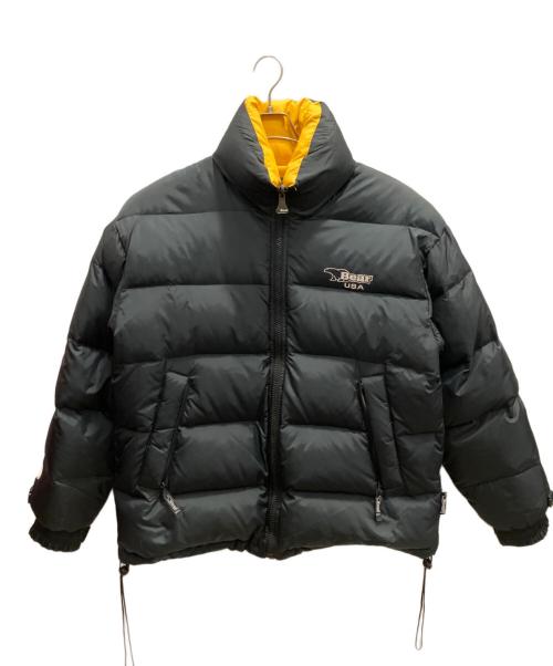 Bear（ベアー）Bear (ベアー) リバーシブルダウンジャケット ブラック×イエロー サイズ:SIZE Sの古着・服飾アイテム