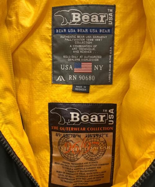 Bear（ベアー）Bear (ベアー) リバーシブルダウンジャケット ブラック×イエロー サイズ:SIZE Sの古着・服飾アイテム