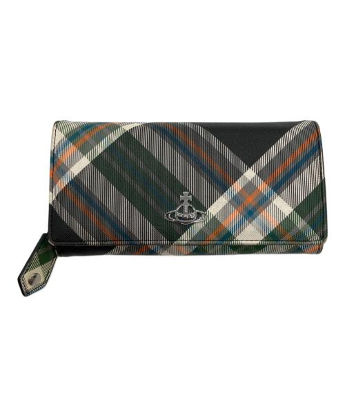 Vivienne Westwood（ヴィヴィアンウエストウッド）Vivienne Westwood (ヴィヴィアンウエストウッド) DERBY　ラウンドファスナーウォレット マルチカラーの古着・服飾アイテム
