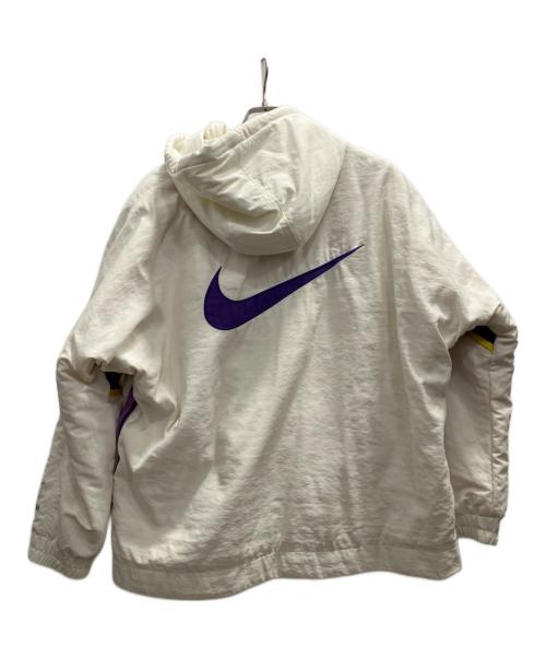 NIKE（ナイキ）NIKE (ナイキ) AMBUSH (アンブッシュ) 中綿ジャケット ホワイト×パープル サイズ:Ｌの古着・服飾アイテム