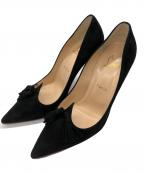 Christian Louboutinクリスチャン・ルブタン）の古着「パンプス」｜ブラック×レッド