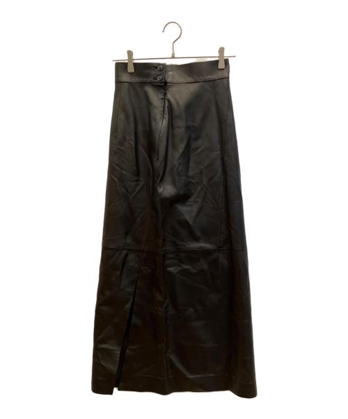 BACCA（バッカ）BACCA (バッカ) ラムレザースカート ブラック サイズ:SIZE 34の古着・服飾アイテム