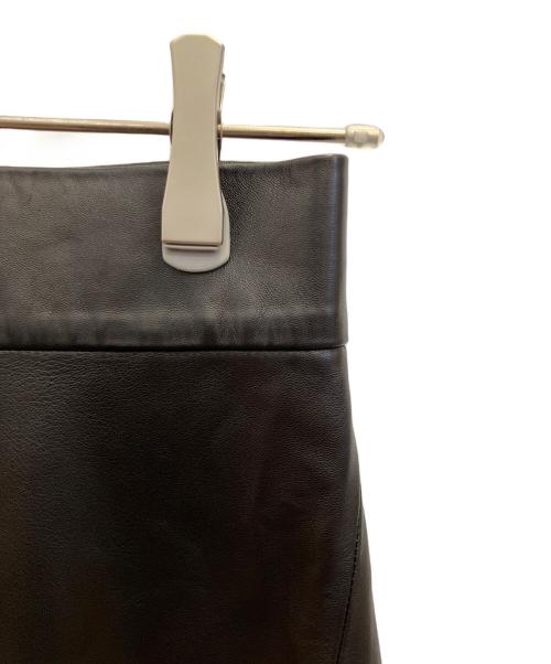 BACCA（バッカ）BACCA (バッカ) ラムレザースカート ブラック サイズ:SIZE 34の古着・服飾アイテム