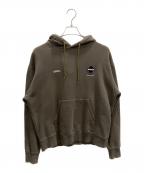 F.C.R.B.エフシーレアルブリストル）の古着「プルオーバーパーカー」｜オリーブ