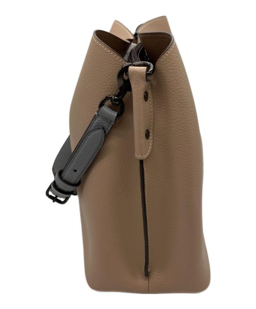 COACH（コーチ）COACH (コーチ) ウィロウ ショルダーバッグ ハンドバッグ ベージュ×グレーの古着・服飾アイテム