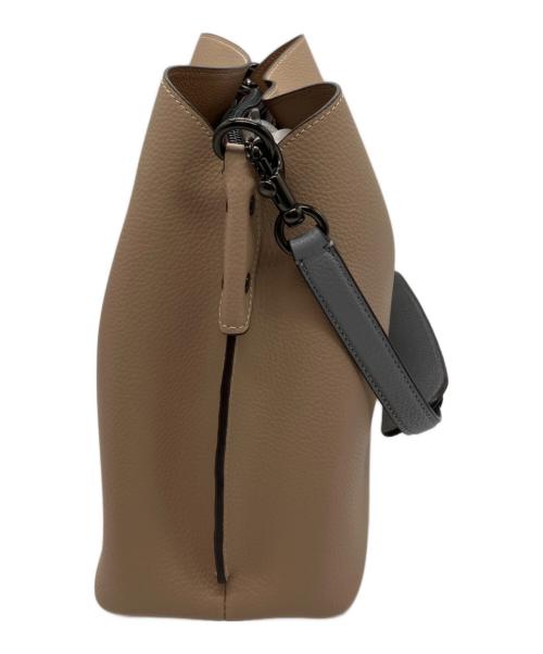 COACH（コーチ）COACH (コーチ) ウィロウ ショルダーバッグ ハンドバッグ ベージュ×グレーの古着・服飾アイテム