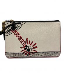 COACH×MICKEY MOUSE×Keith Haring（コーチ×ミッキーマウス×キースヘリング）の古着「スモールリストレット」｜ホワイト