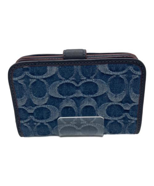 COACH（コーチ）COACH (コーチ) 2つ折り財布 インディゴの古着・服飾アイテム