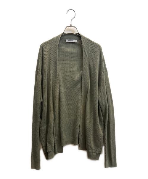 nonnative（ノンネイティブ）nonnative (ノンネイティブ) 薄手カーディガン 黄緑 サイズ:SIZE 2の古着・服飾アイテム