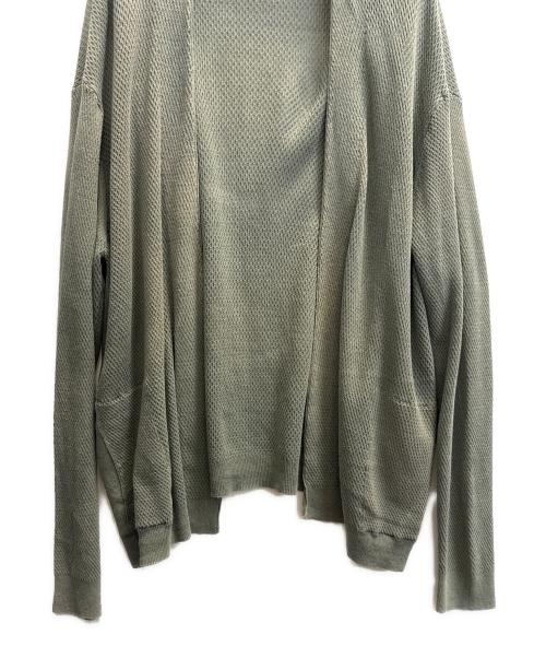 nonnative（ノンネイティブ）nonnative (ノンネイティブ) 薄手カーディガン 黄緑 サイズ:SIZE 2の古着・服飾アイテム