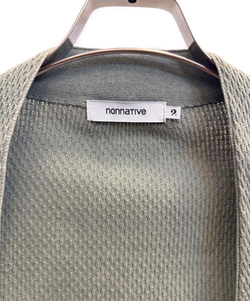 nonnative（ノンネイティブ）nonnative (ノンネイティブ) 薄手カーディガン 黄緑 サイズ:SIZE 2の古着・服飾アイテム