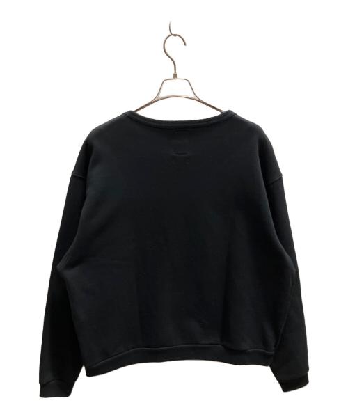 YSTRDY'S TMRRW（イエスタデイズトゥモロウ）YSTRDY'S TMRRW (イエスタデイズトゥモロウ) クルーネックスウェット ブラック サイズ:Мの古着・服飾アイテム