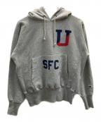 Champion REVERSE WEAVEチャンピオン リバース ウィーブ）の古着「プルオーバーパーカー」｜グレー