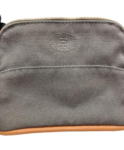 HERMES（エルメス）HERMES (エルメス) ボリードポーチ グレーの古着・服飾アイテム