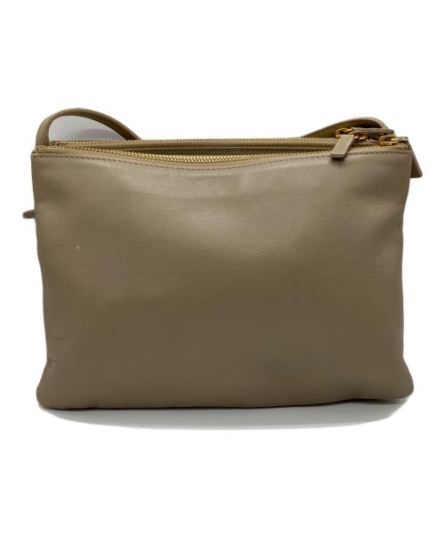 CELINE（セリーヌ）CELINE (セリーヌ) トリオ ラージ ショルダーバッグ ベージュの古着・服飾アイテム