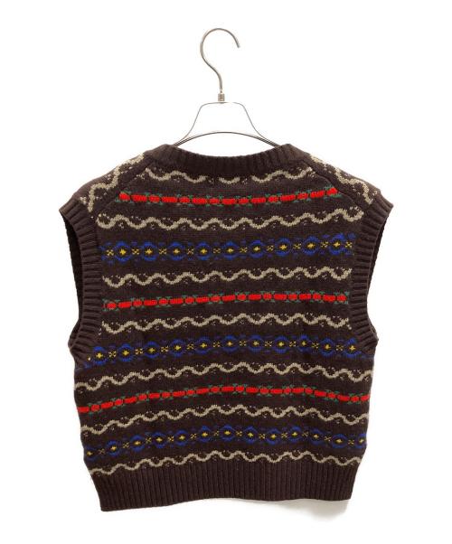 POLO RALPH LAUREN（ポロ・ラルフローレン）POLO RALPH LAUREN (ポロ・ラルフローレン) ニットベスト ダークブラウン サイズ:Ｓの古着・服飾アイテム